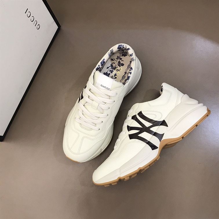 Gvc*1 LEATHER NY YANKEES SNEAKERS   GCC014