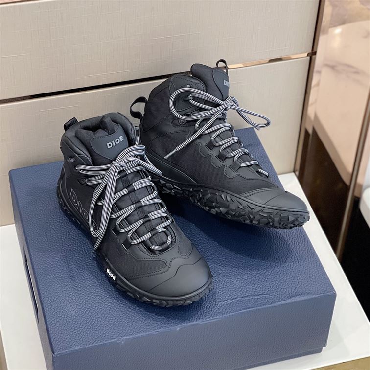 D10rIZON HIKING BOOT BLACK TECHNICAL MESH AND RUBBER   DO089