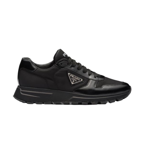 Pra*a PRAX 01 RE-NYLON AND BRUSHED LEATHER SNEAKERS   PRS027