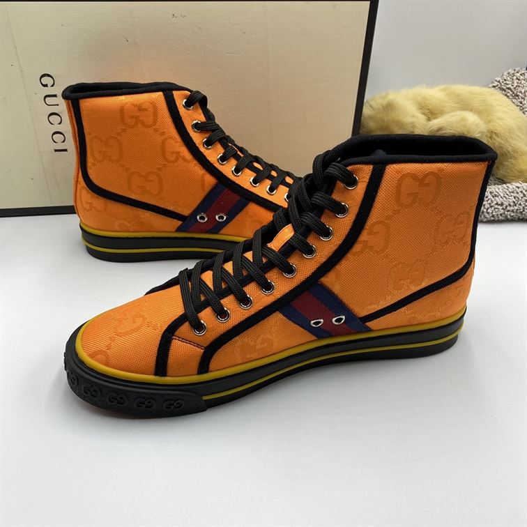 Gvc*1 Dupes Shoes OFF THE GRID HIGH TOP ORANGE   GCC049
