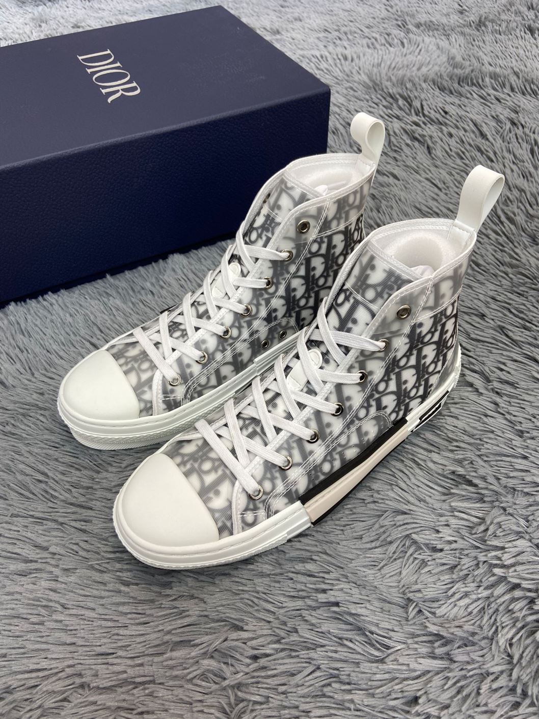 B23 HIGH-TOP SNEAKER D10r OBLIQUE CANVAS   DO059