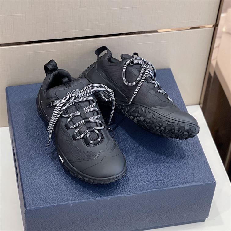 D10rIZON HIKING SHOE BLACK TECHNICAL MESH AND RUBBER   DO087