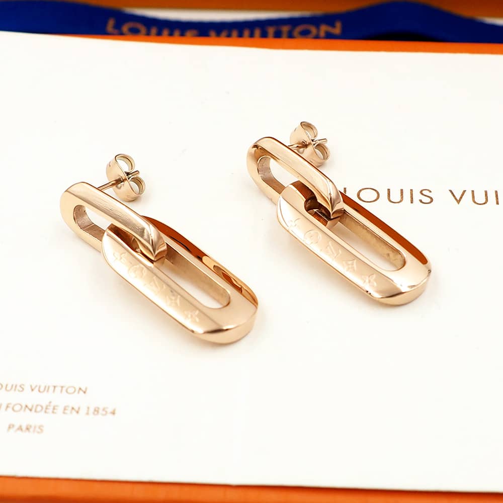 Knockoff L0vis Vvtt0n Logo Earring