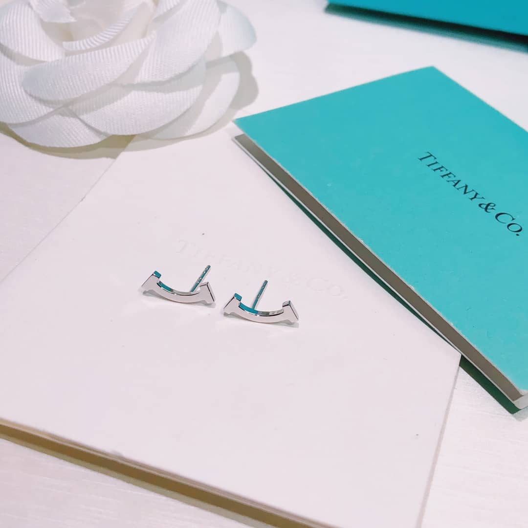 Fake T*f*ny Logo Earring