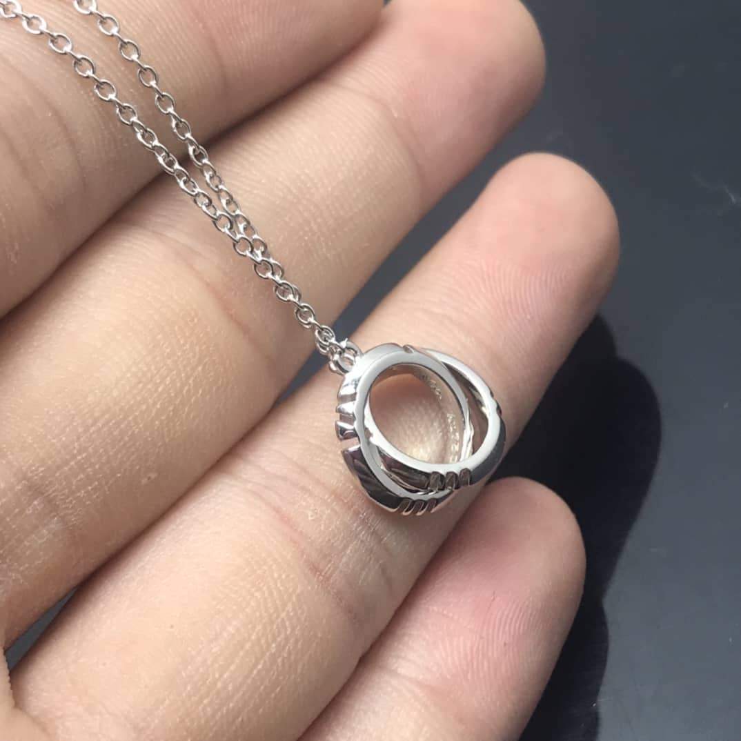Fake T*f*ny Logo Necklace