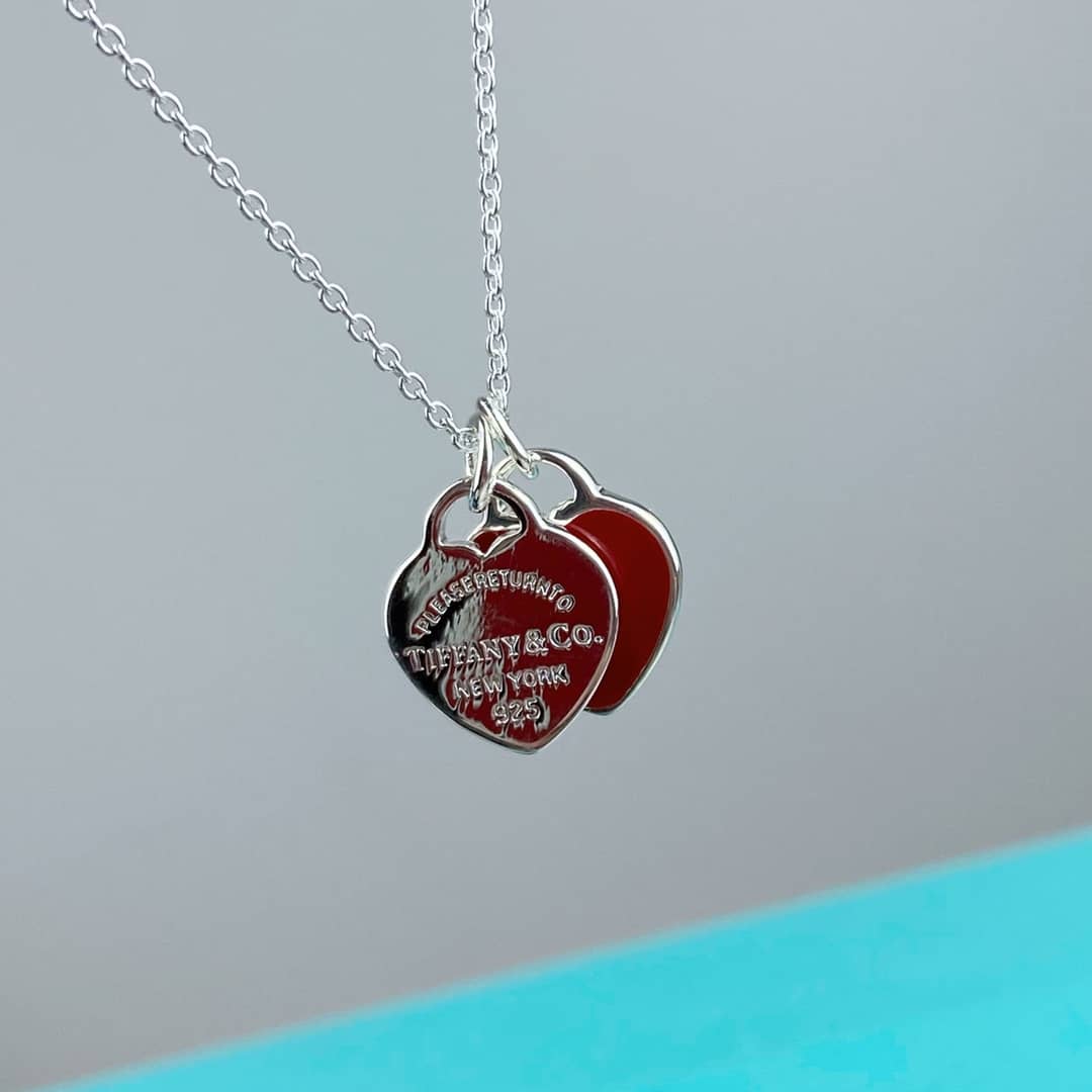 Fake T*f*ny Logo Necklace
