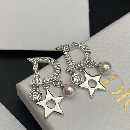 Knockoff Chr1st1an D10r Logo Earring