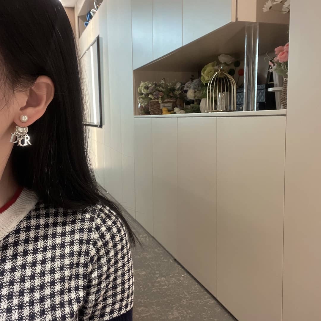Wholesale Chr1st1an D10r Logo Earring