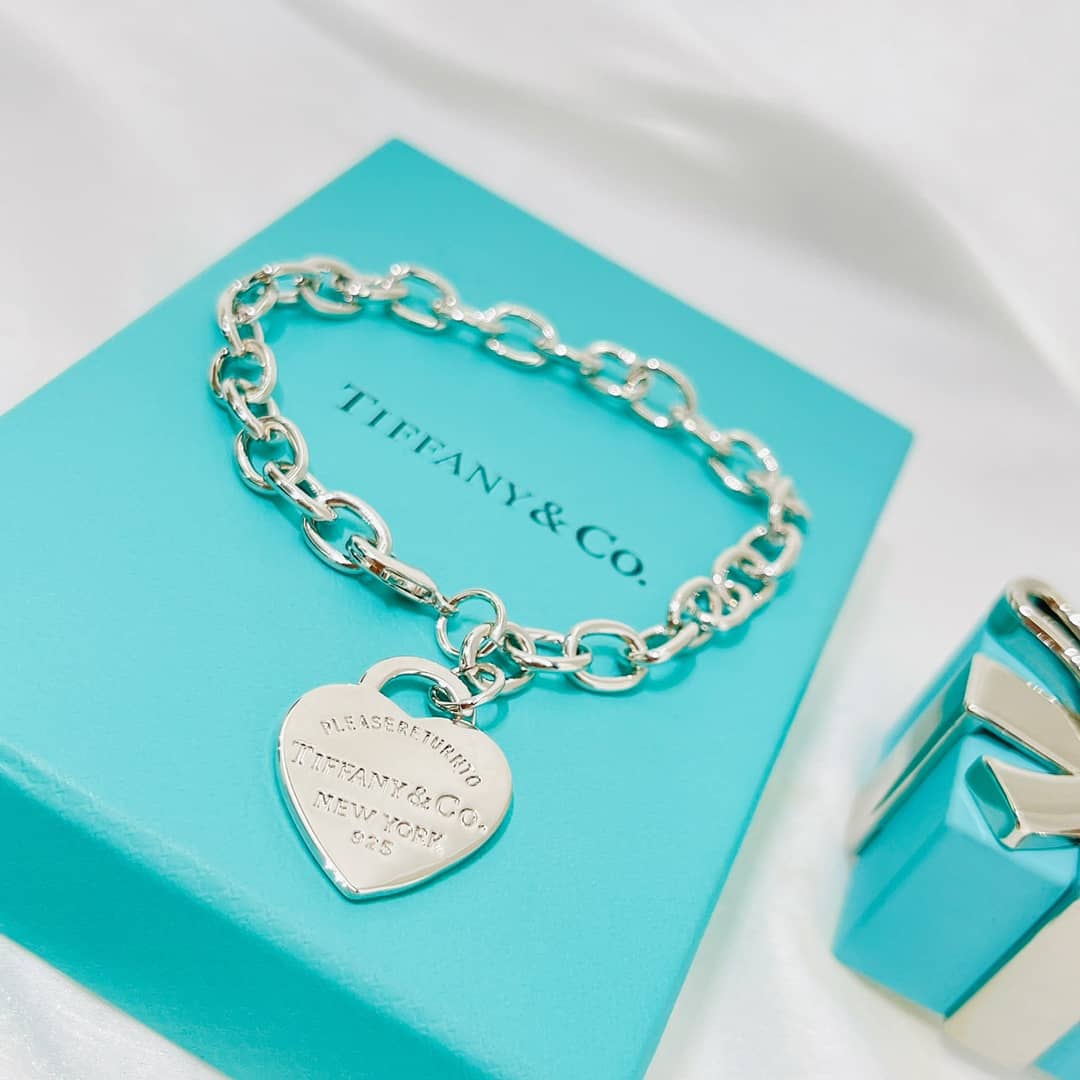 Fake T*f*ny Logo Bracelet