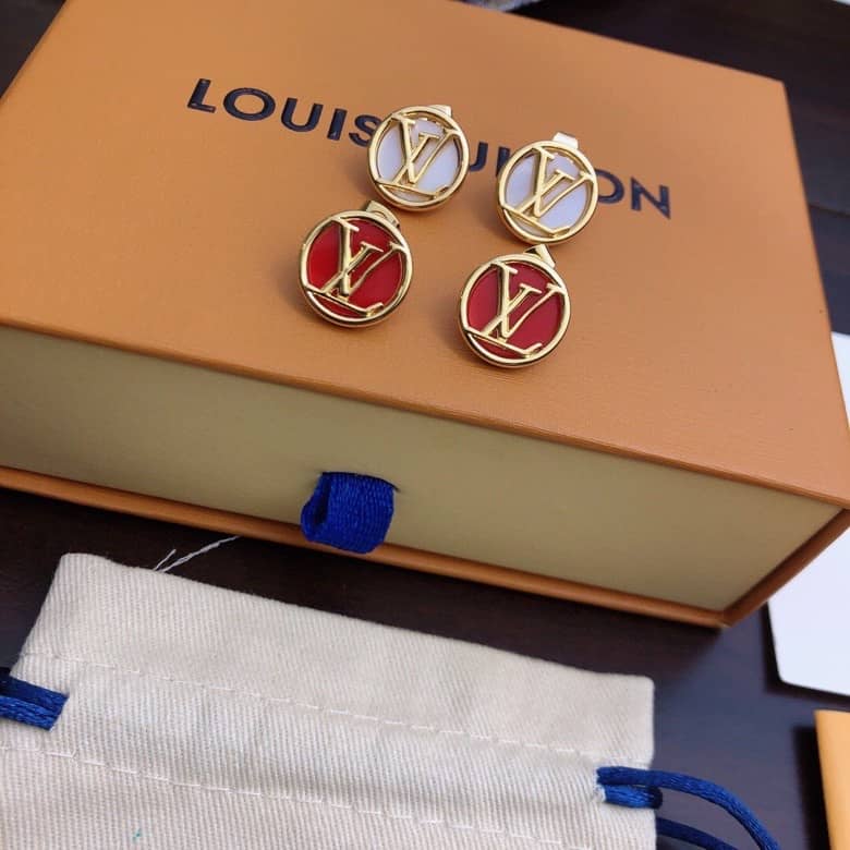 LV Hoop Earrings Dupe Logo AAA+