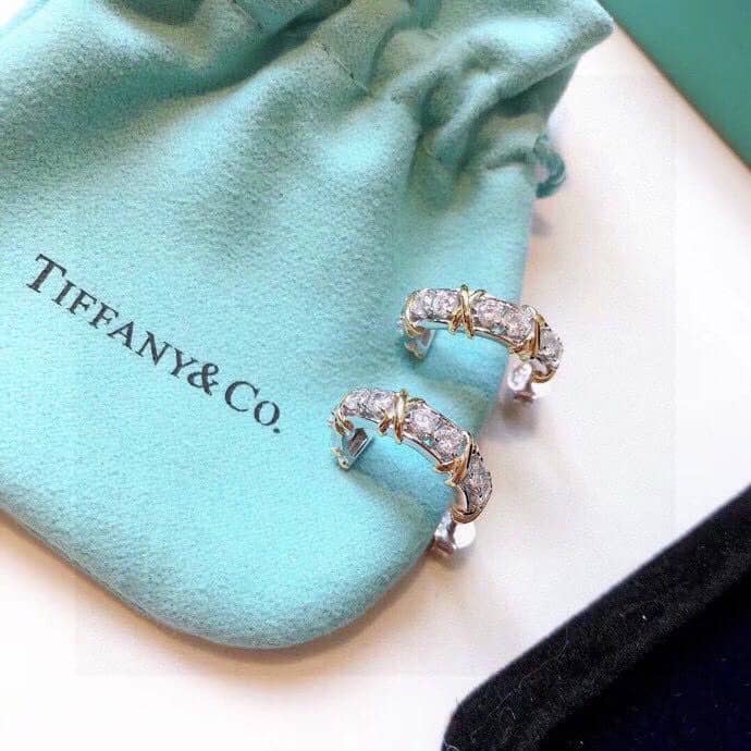 Wholesale T*f*ny Logo Earring