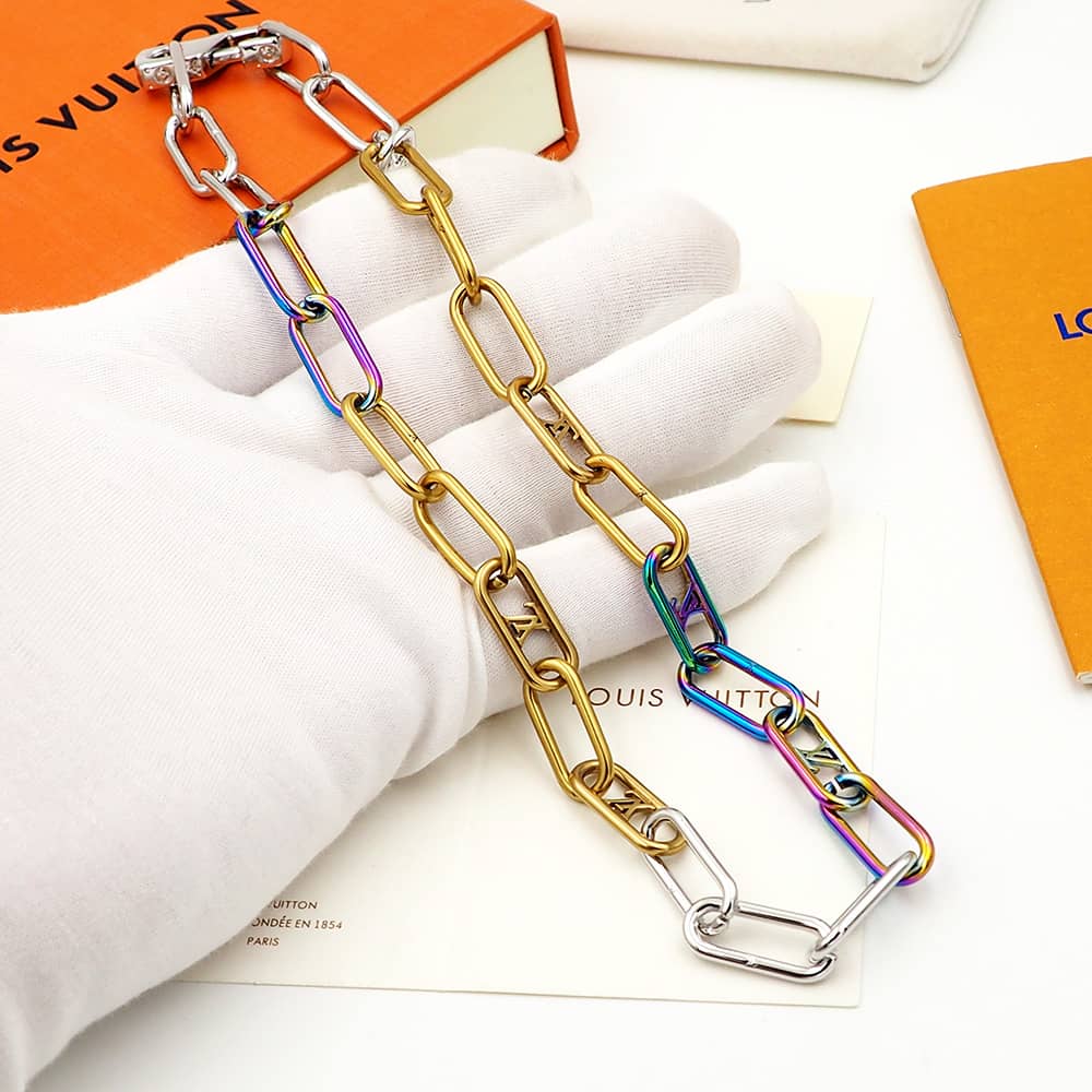Wholesale L0vis Vvtt0n Logo Necklace