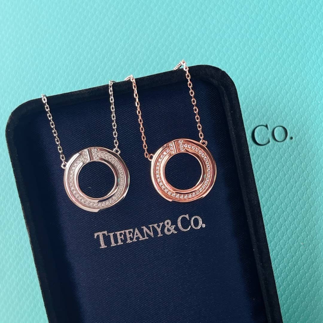 Fake T*f*ny Logo Necklace