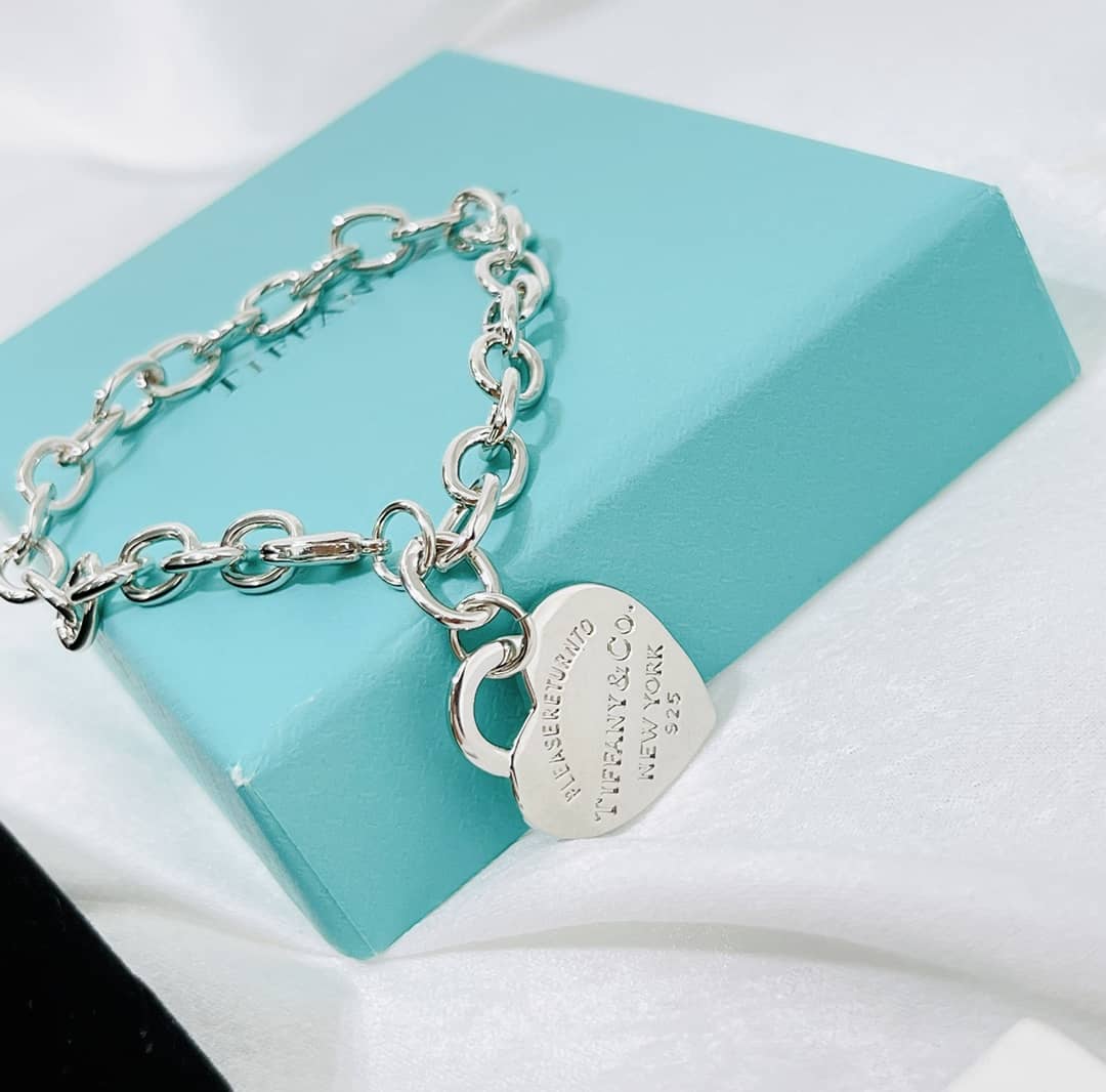 Fake T*f*ny Logo Bracelet