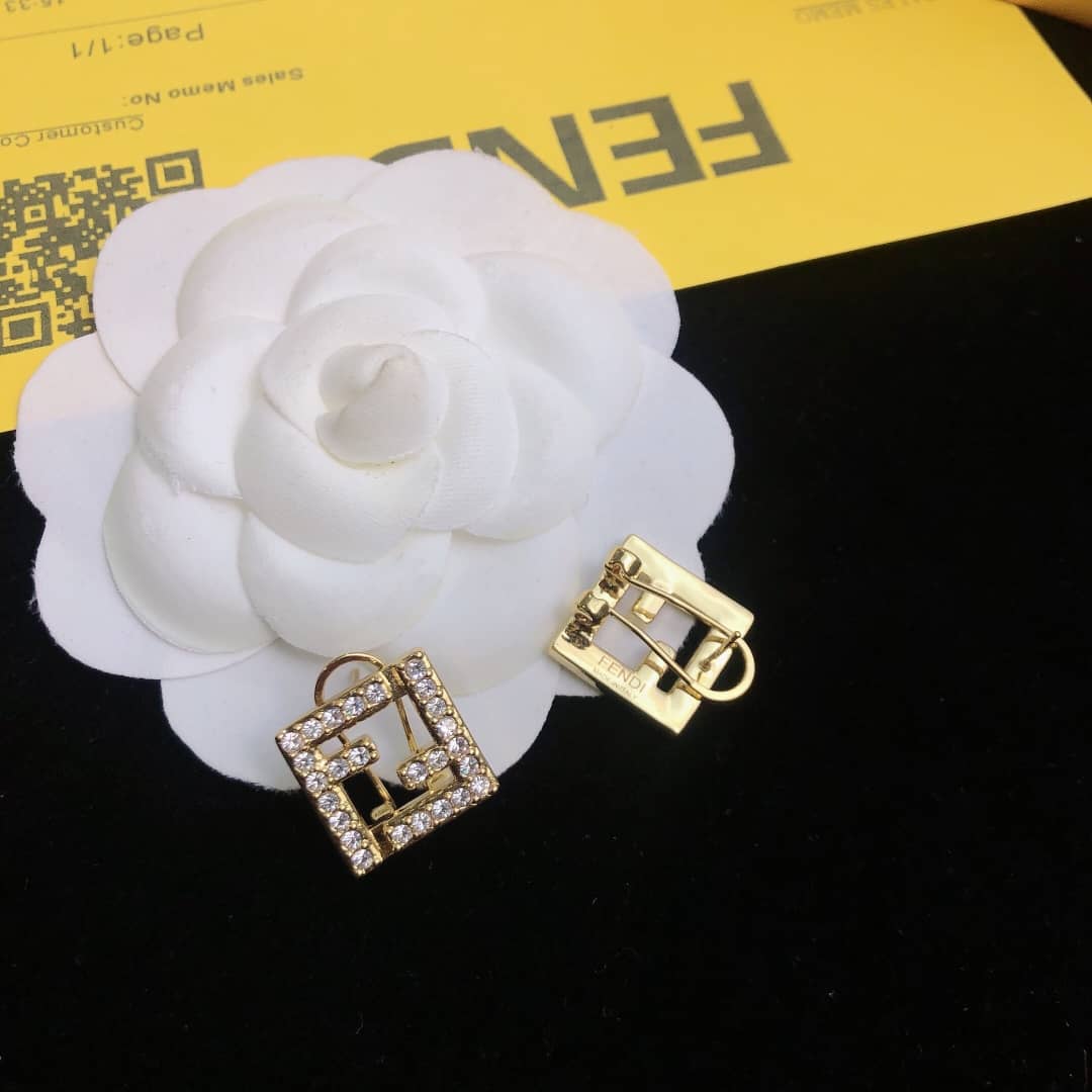 Fake F**di Logo Earring