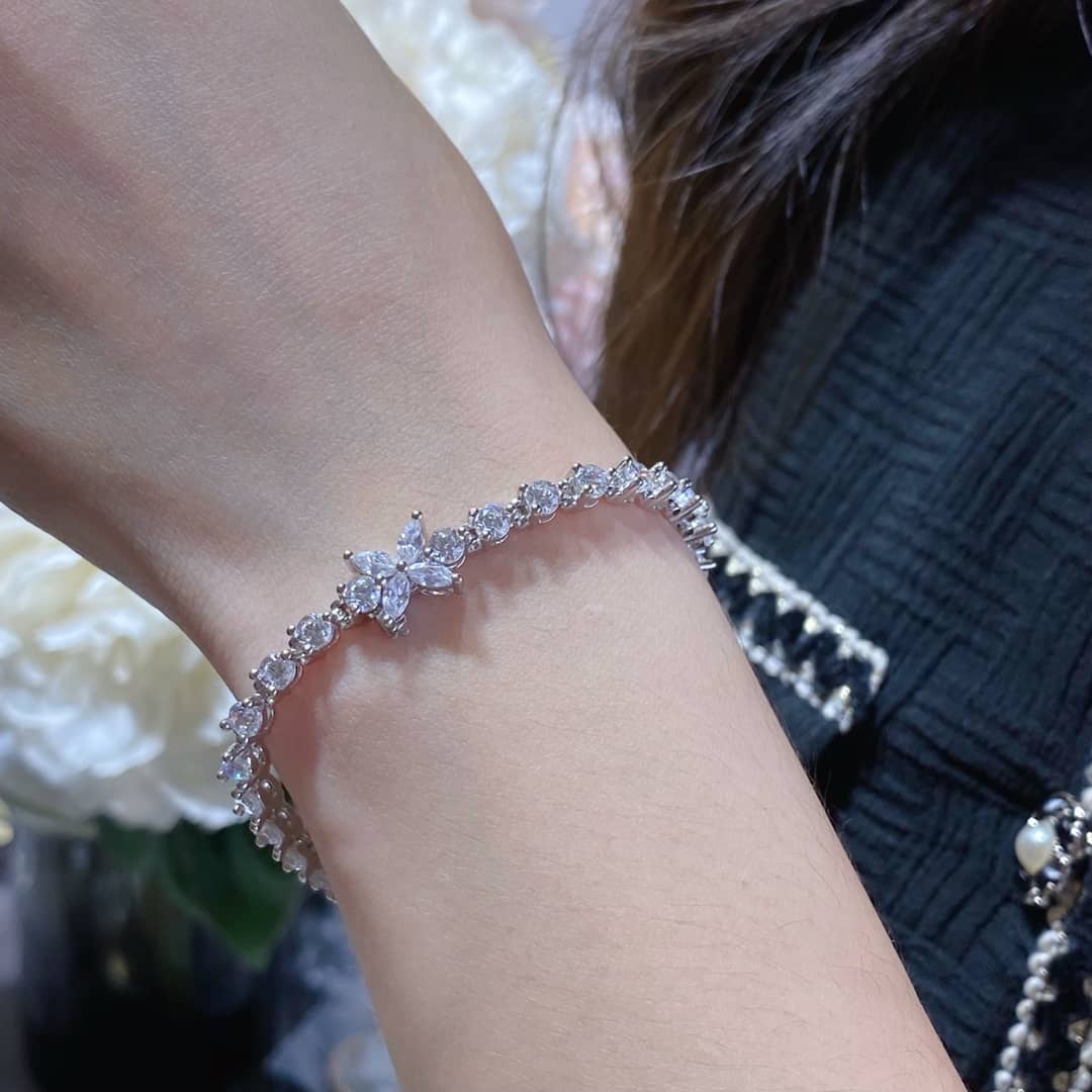 Fake T*f*ny Logo Bracelet