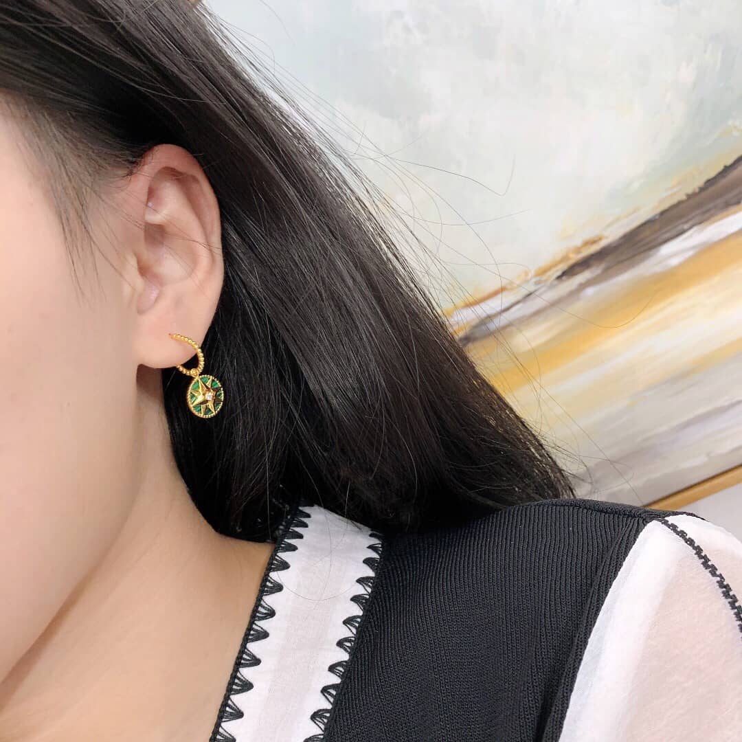 Wholesale Chr1st1an D10r Logo Earring
