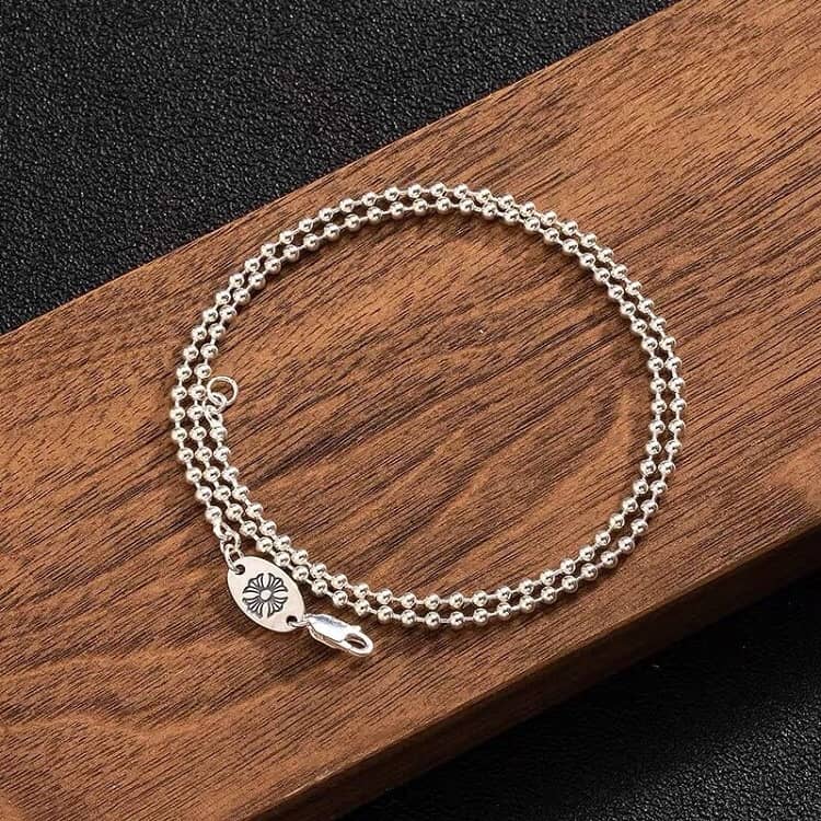 Knockoff Ch*0me He**ts Logo Necklace