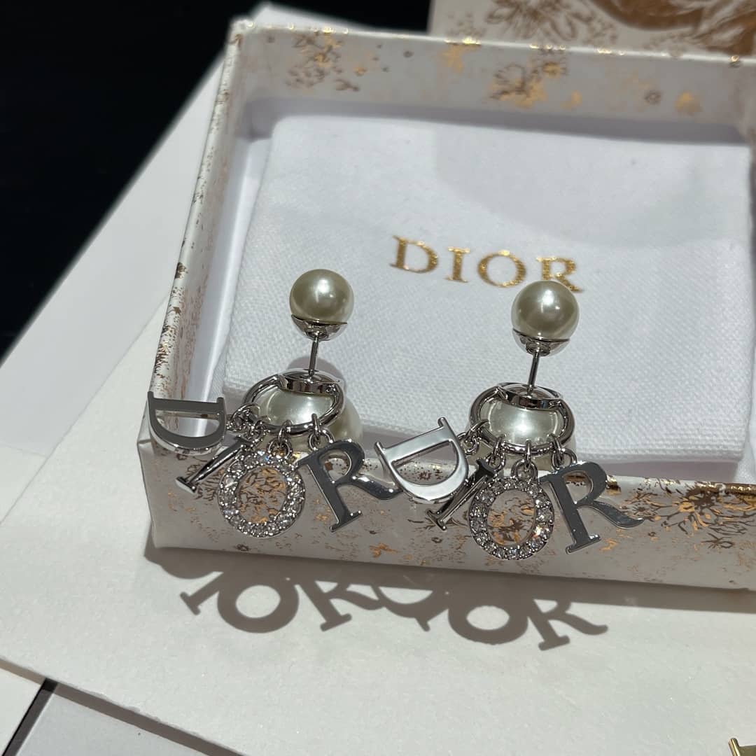 Wholesale Chr1st1an D10r Logo Earring