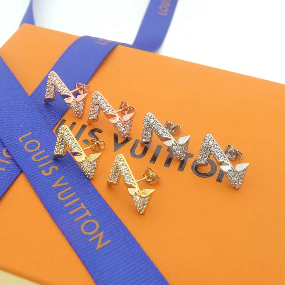 Knockoff L0vis Vvtt0n Logo Earring