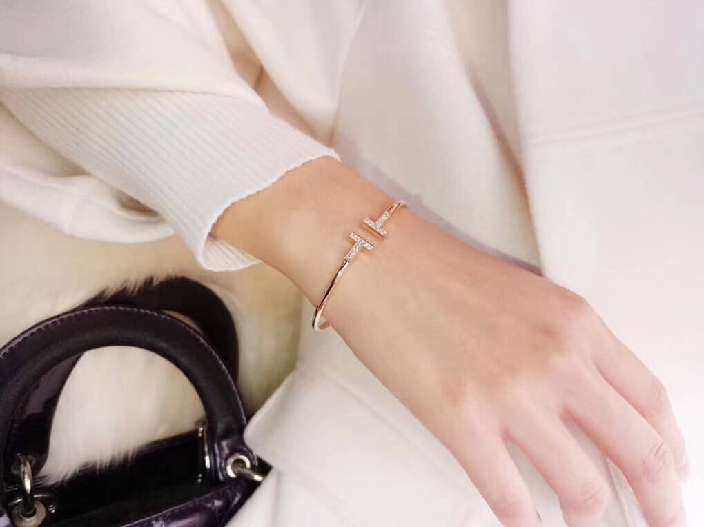 Knockoff T*f*ny Logo Bracelet