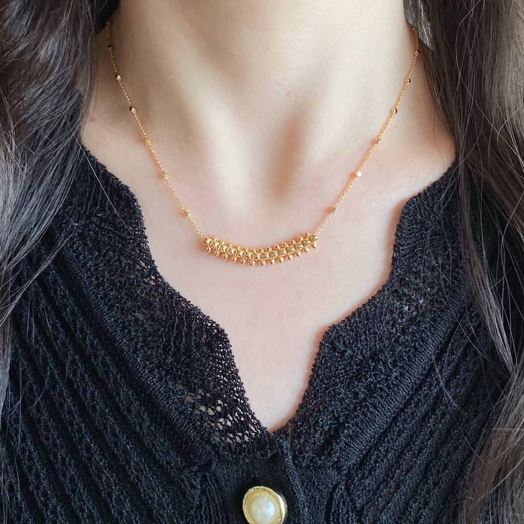 Fake Ca*t1er Logo Necklace