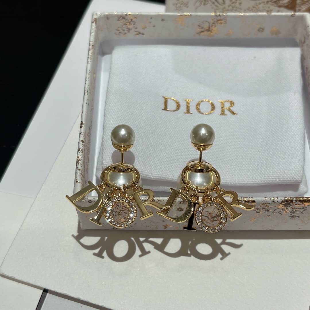 Wholesale Chr1st1an D10r Logo Earring