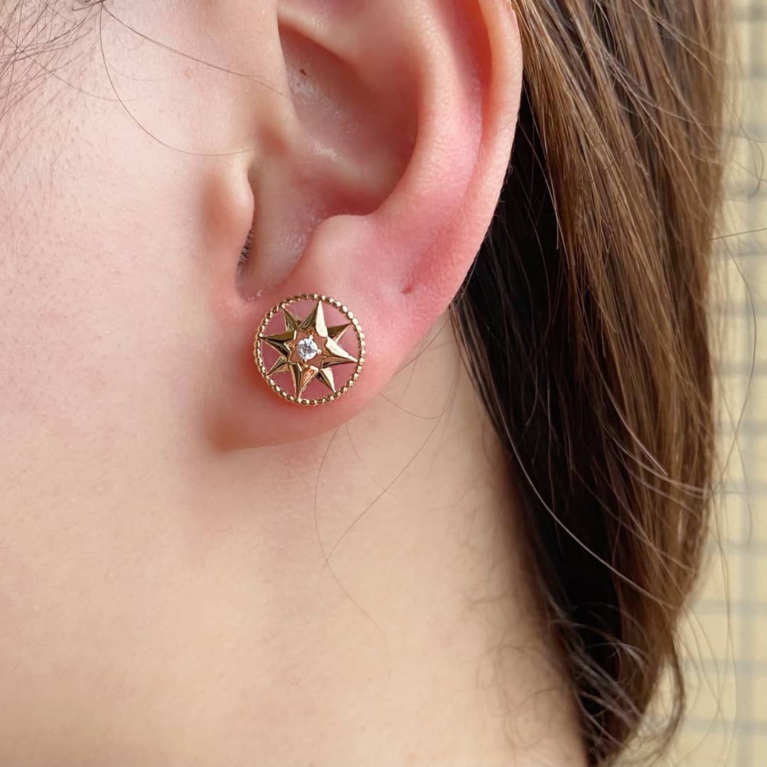 Knockoff Chr1st1an D10r Logo Earring