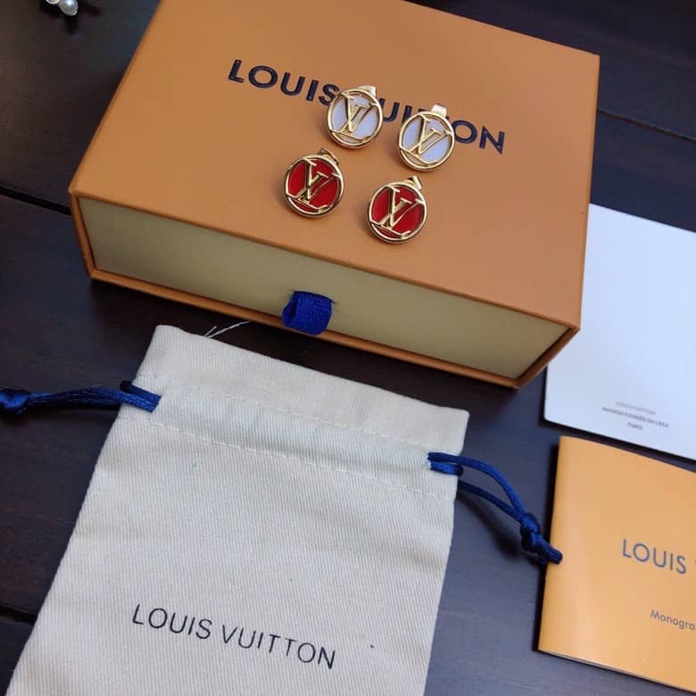 LV Hoop Earrings Dupe Logo AAA+