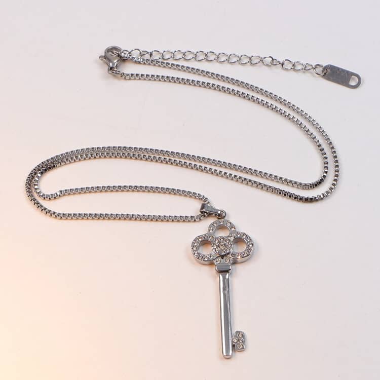 Fake T*f*ny Logo Necklace