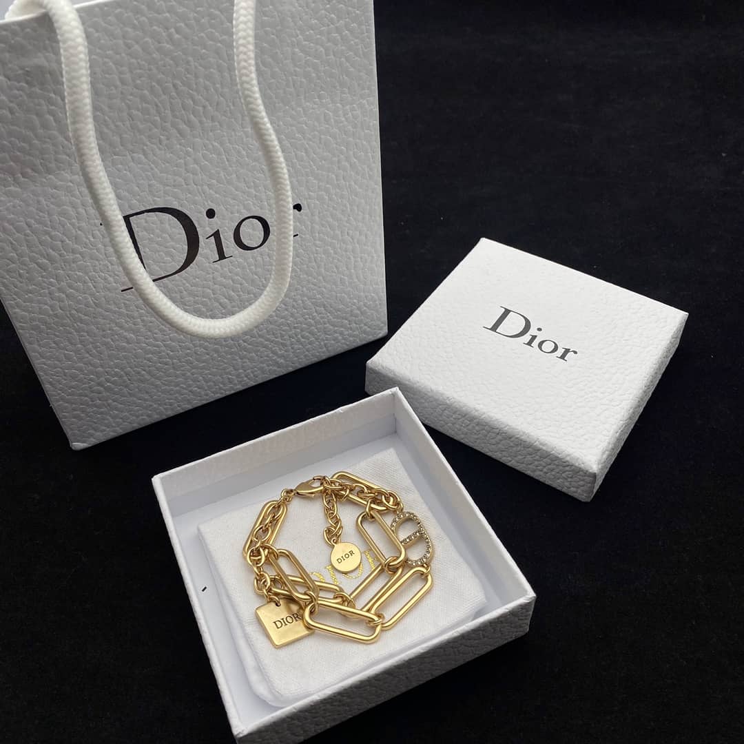 Knockoff Chr1st1an D10r Logo Bracelet