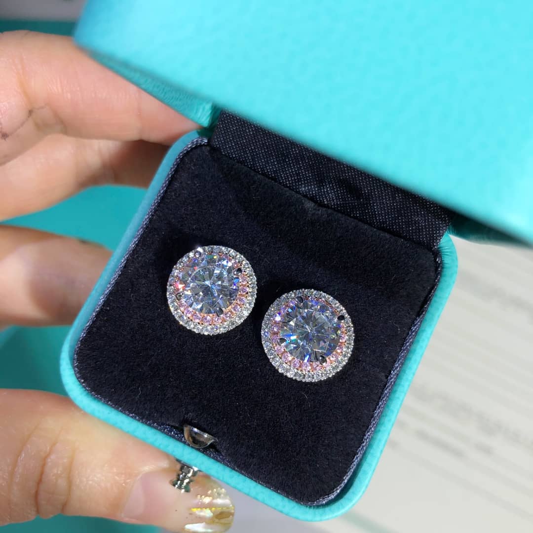 Fake T*f*ny Logo Earring