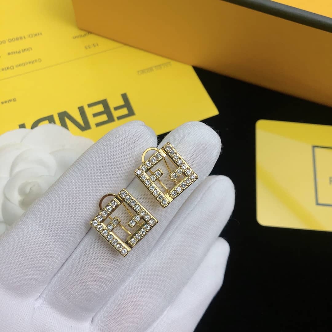 Fake F**di Logo Earring
