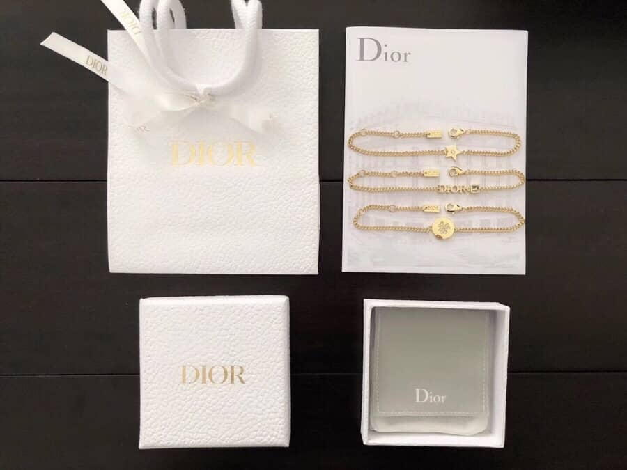 Fake Chr1st1an D10r Logo Bracelet