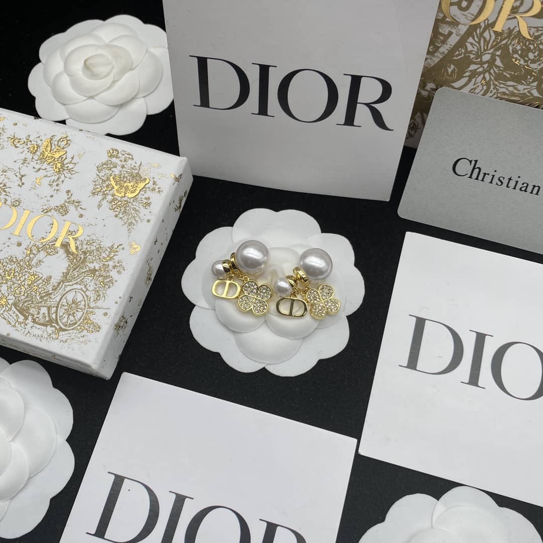 Knockoff Chr1st1an D10r Logo Earring