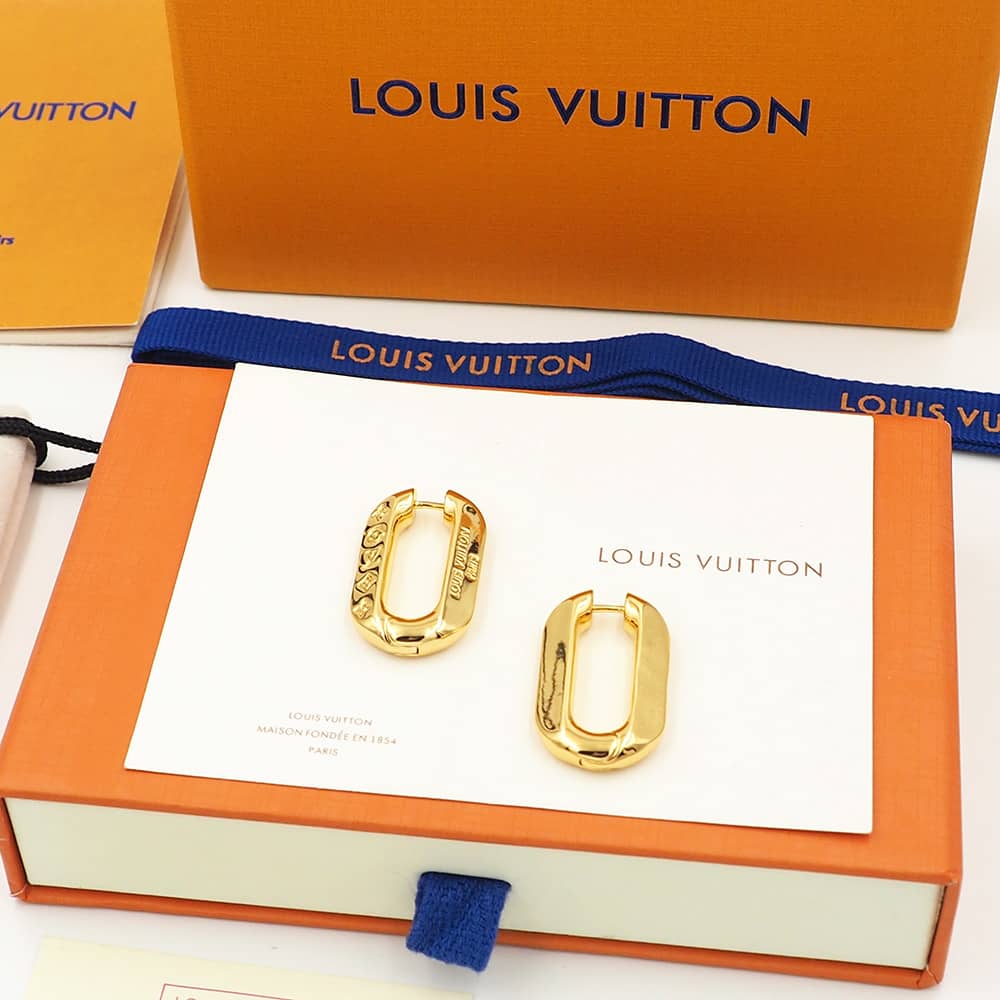 Knockoff L0vis Vvtt0n Logo Earring