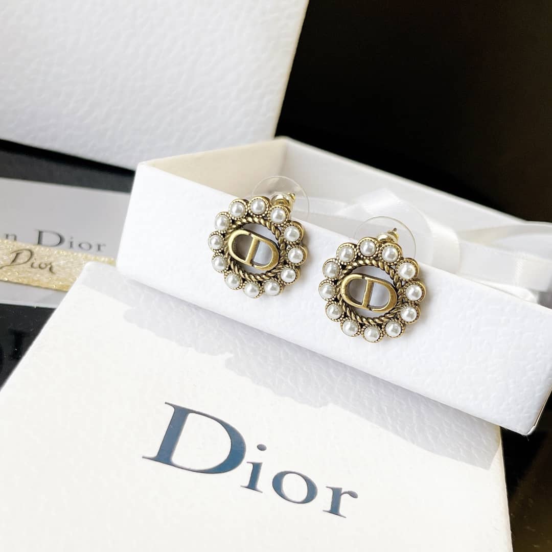 Wholesale Chr1st1an D10r Logo Earring