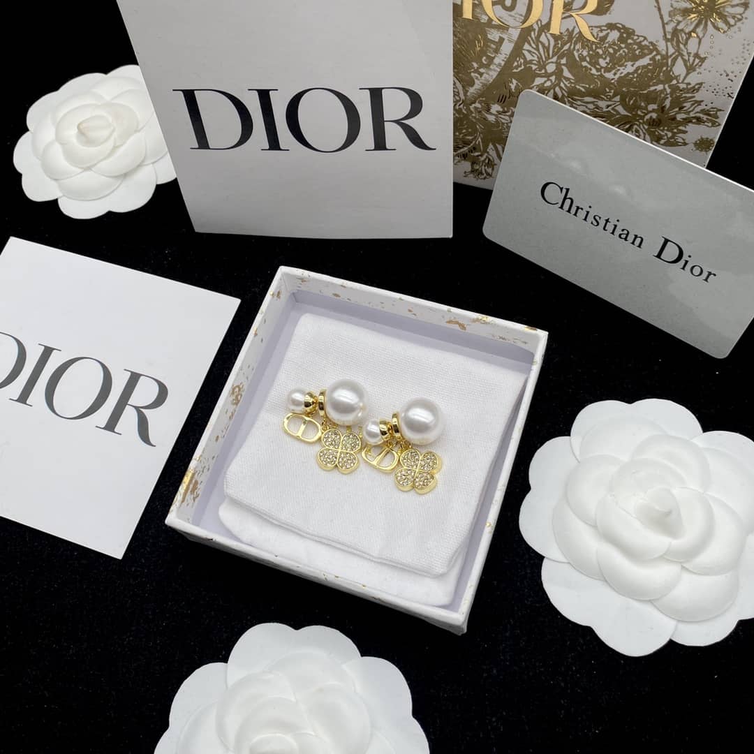 Knockoff Chr1st1an D10r Logo Earring