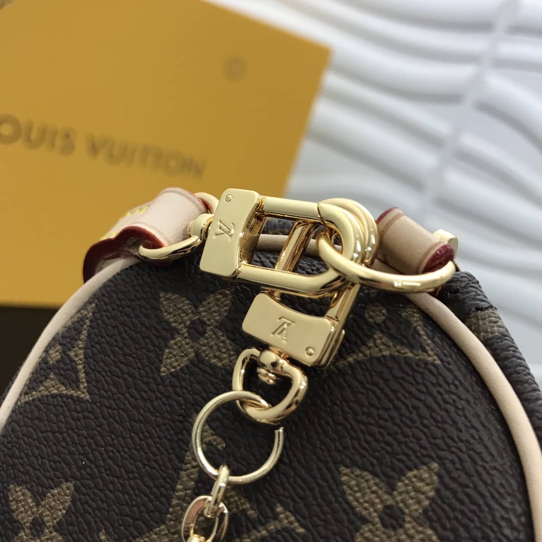 L0vis Vvtt0n Monogram Canvas Mini Round Replica Pochette Brown M40713