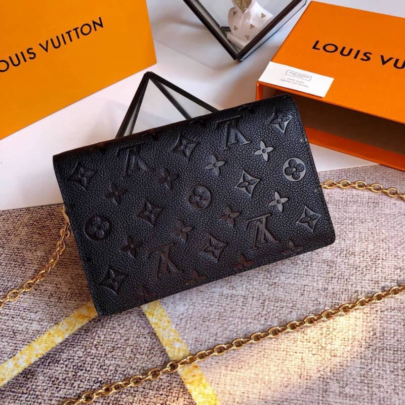 L0vis Vvtt0n Monogram Empreinte Vavin Chain Long Wallet Replica Black M67839