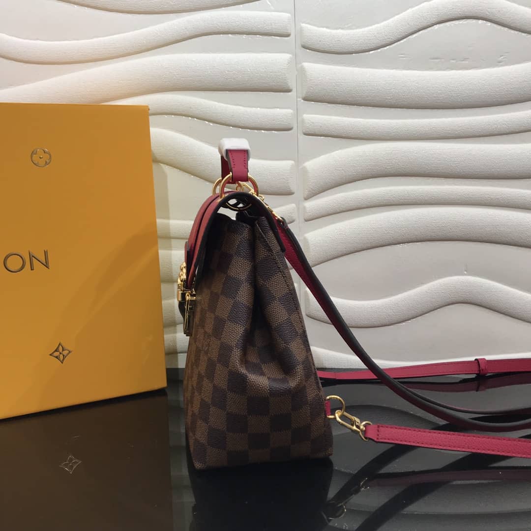 L0vis Vvtt0n Damier Ebene Clapton Replica Backpack Pink N42262