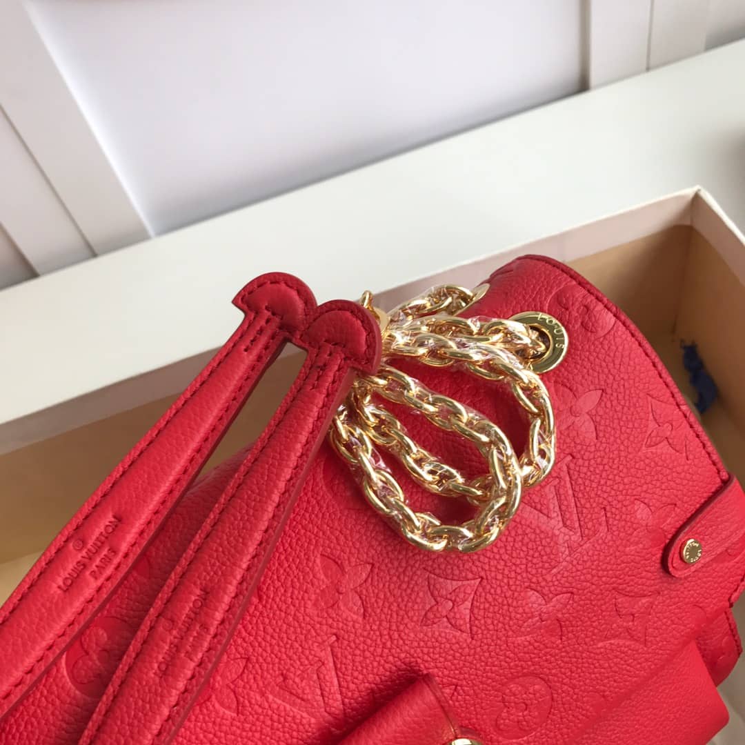 L0vis Vvtt0n Monogram Empreinte Vavin PM Chain Replica Shoulder Bag Red M44151