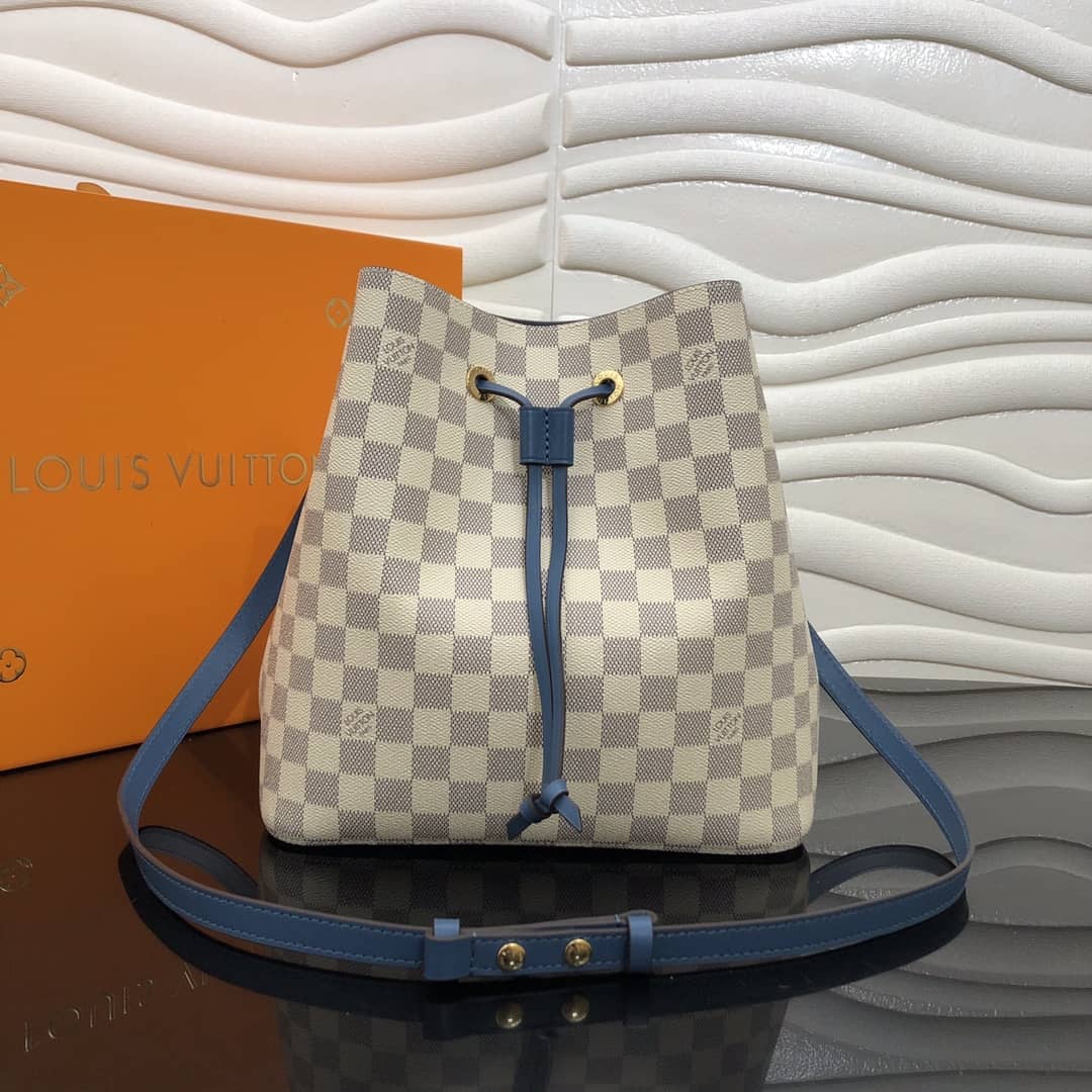 L0vis Vvtt0n Neonoe Replica Bucket Bag Beige Blue M44020