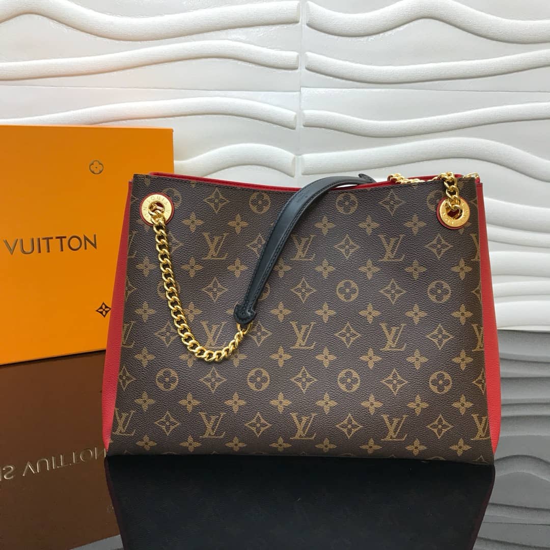L0vis Vvtt0n Surene MM Monogram Chain Shoulder Bag Replica Red M43772