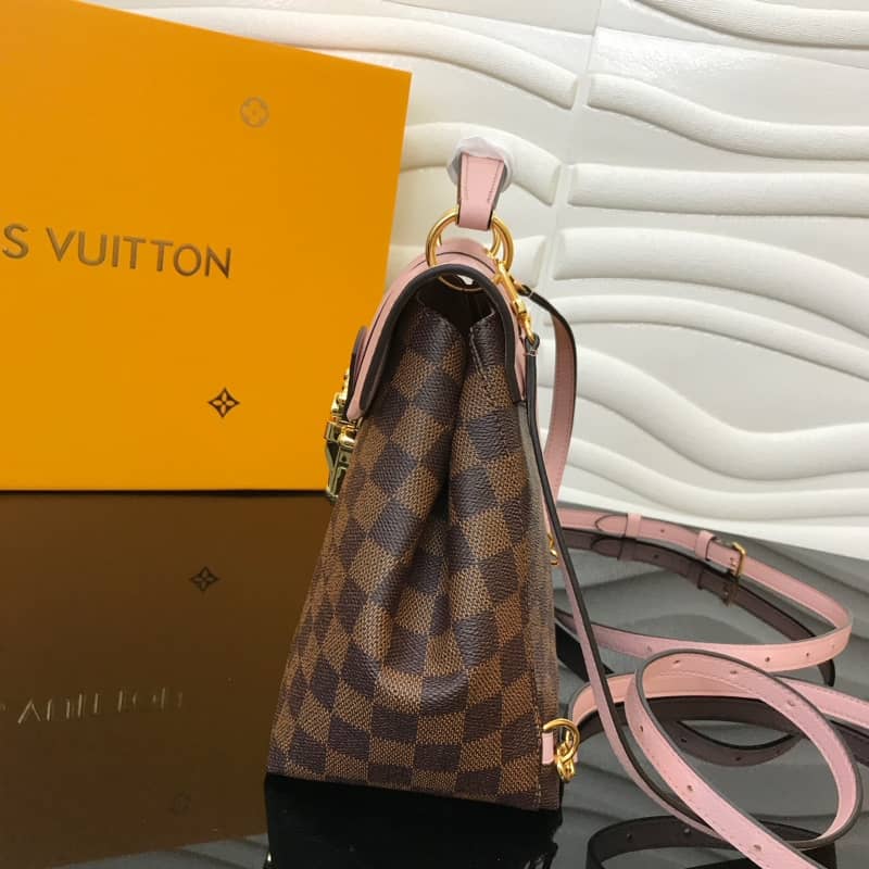 L0vis Vvtt0n Damier Ebene Clapton Replica Backpack Pink N42262