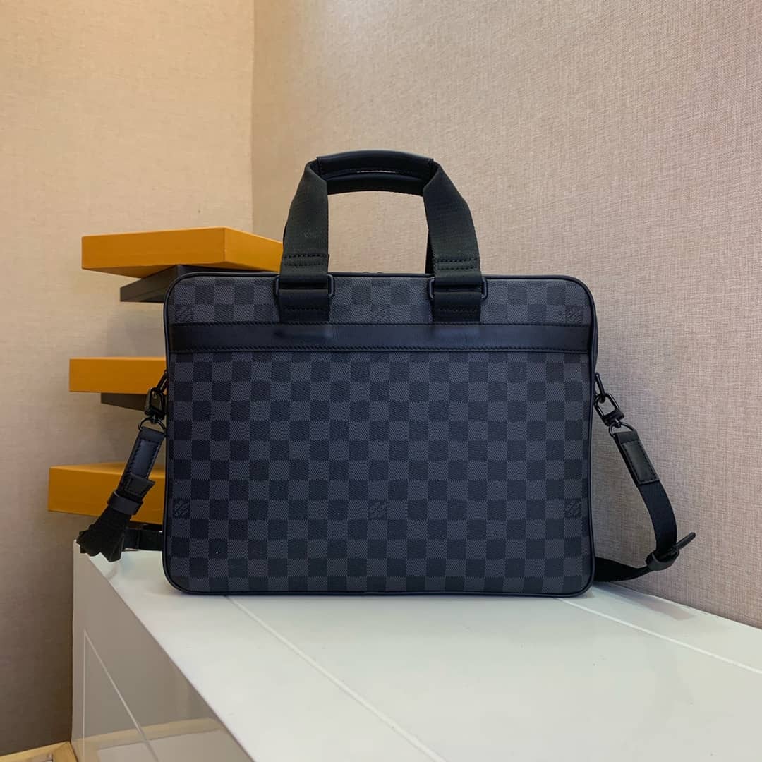 L0vis Vvtt0n Damier Graphite Coated Canvas Utility Business Bag Replica N40278