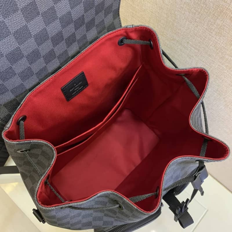 L0vis Vvtt0n Damier Graphite Coated Canvas Utility Replica Backpack N40279