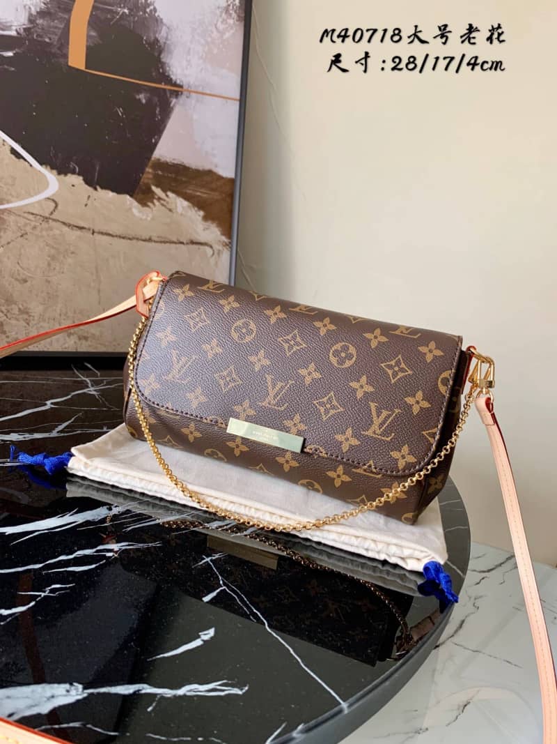 L0vis Vvtt0n Favorite Monogram Canvas MM Replica Bag Brown M40718