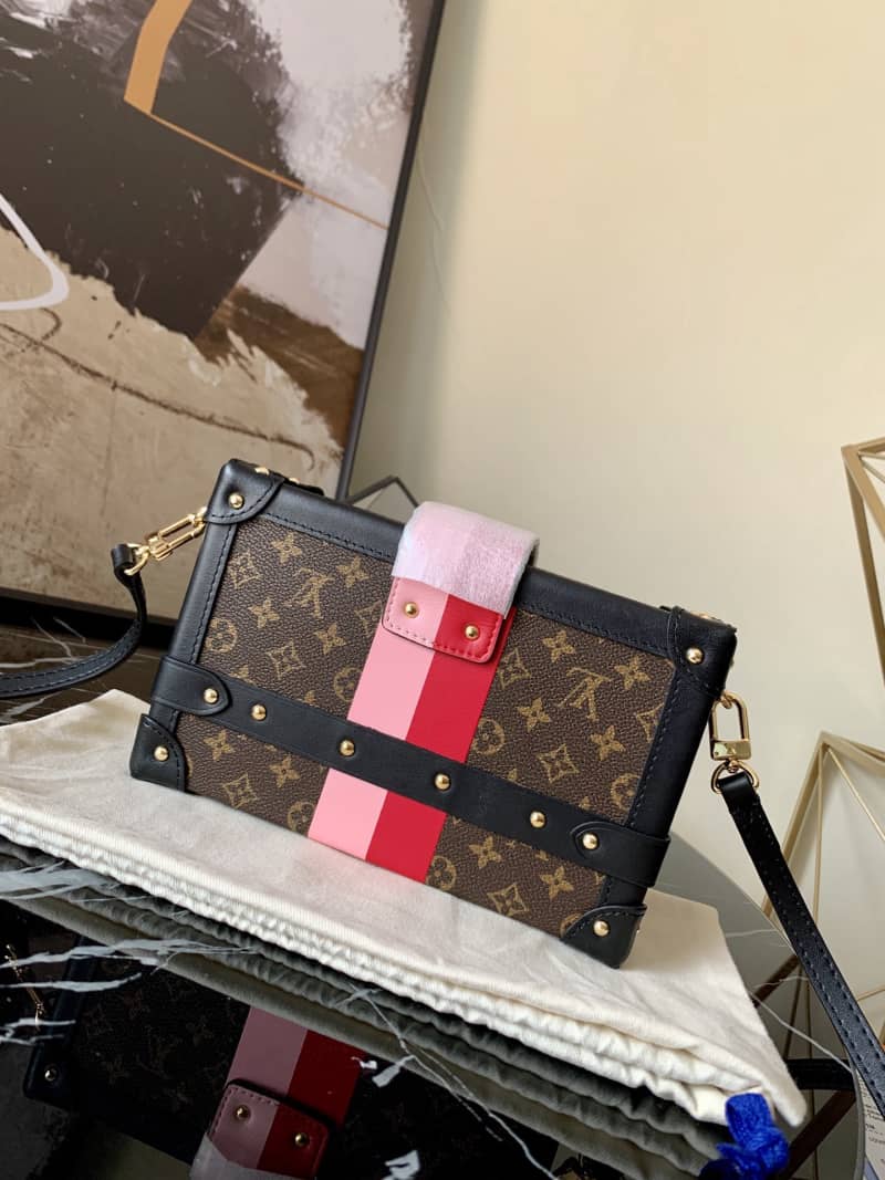 L0vis Vvtt0n Petite Malle Monogram Canvas Replica Bag Brown M40273
