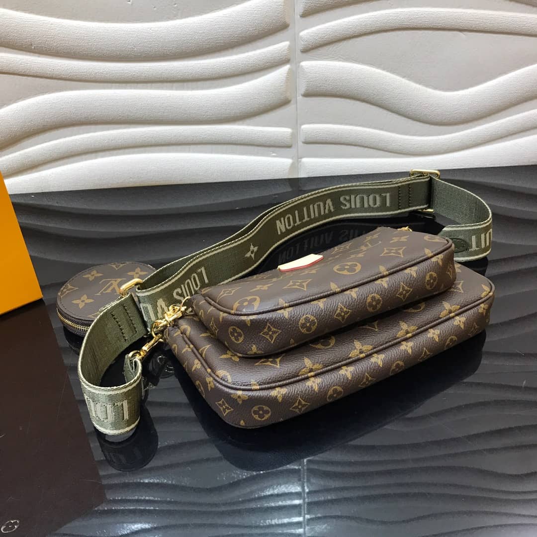 L0vis Vvtt0n Monogram Canvas Multi Pochette Replica Green M44823